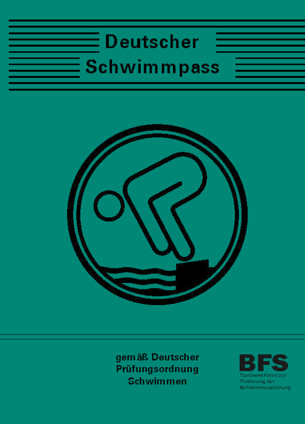 Der neue Schwimmpass (Papierfarbe simuliert)